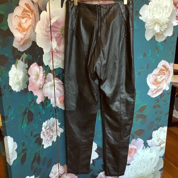 Verducci Vintage Black Leather Pants 👖 - Picture 3 of 7
